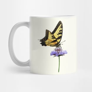 Tiger Swallowtail on Aster Mug